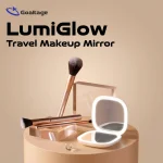 آینه هوشمند آرایشی گلتیج LumiGlow تاشو سفید با نوار نورانی ال ای دی مای گجت