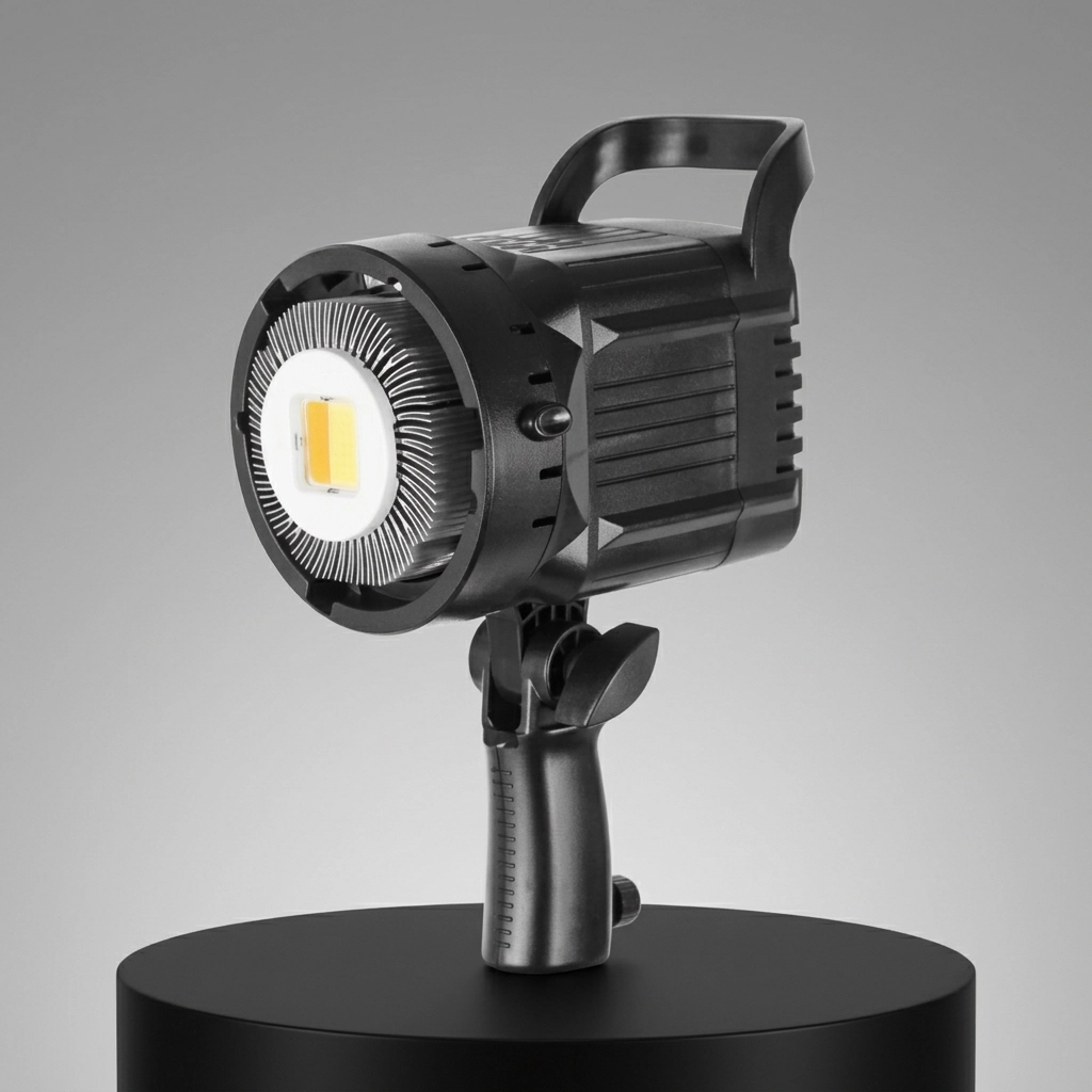 ویدیو لایت مدل KY-BK 1201 مشکی پرتابل با چیپ COB و دستگیره مای گجت
