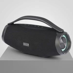 اسپیکر بلوتوثی وریتی PS7017 مشکی بوم باکس با دسته حمل و رقص نور مای گجت
