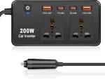 اینورتر فندکی گرین لاین مدل GC-200 ظرفیت ۲۰۰ وات - تصویر 2