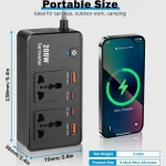 اینورتر فندکی گرین لاین مدل GC-200 ظرفیت ۲۰۰ وات - تصویر 3