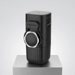 اسپرسوساز گرین لاین مدل Instant Pocket مشکی با رینگ کروم و فنجان شیاردار مای گجت