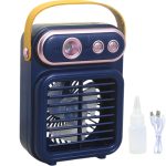 پنکه مه پاش شارژی مدل SPRAY FAN SM878 - تصویر 4