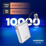 پاوربانک پورودو پتیت 10000 میلی‌آمپر با کابل همراه - تصویر 7