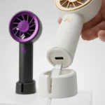پنکه دستی با استند نگهدارنده موبایل - تصویر 10