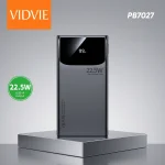 پاوربانک 20000 ویدوی مدل PB7027 مشکی با نمایشگر دیجیتال و فست شارژ مای گجت