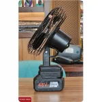 پنکه شارژی فلزی نوا مدل ZL-08 ظرفیت 48ولت - تصویر 2