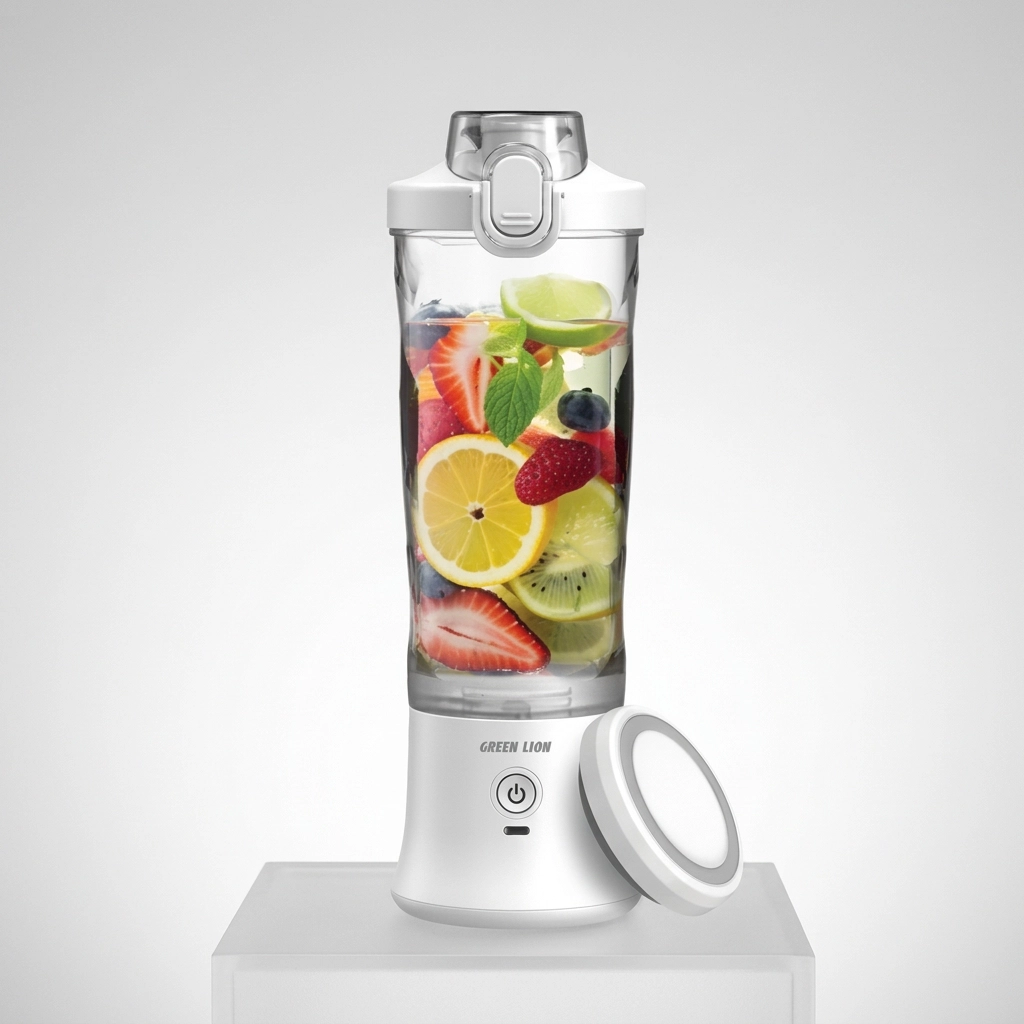 مخلوط کن گرین لاین مدل Ultimate Blender 600ML سفید پر از میوه تازه مای گجت