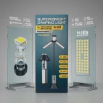 چراغ کمپینگ شارژی چندکاره مدل YD-2324 با 54 LED و شارژ Type-C - تصویر 4