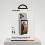 مانیتور سلفی مگنتی بی سیم پرودو مدل Porodo Selfie Screen Monitor جعبه و دستگاه مای گجت